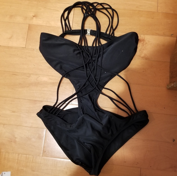 Other - NWOT Sexy Black Strappy Monokini